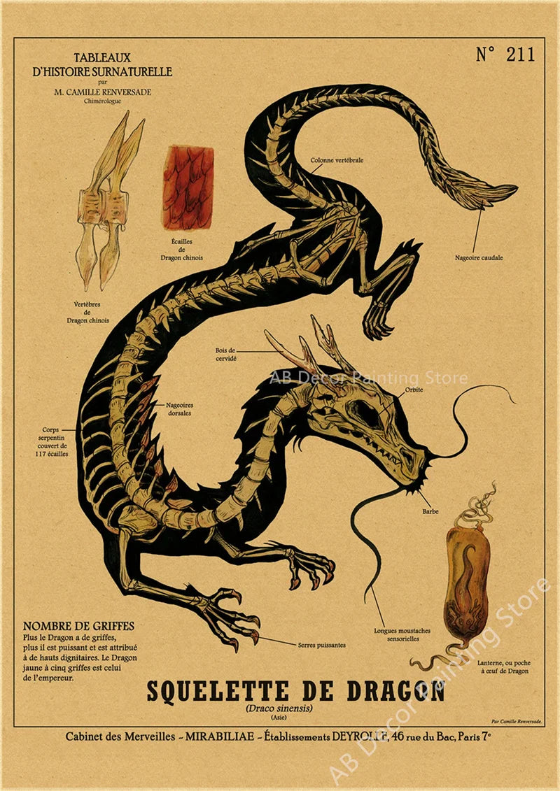 Affiche murale "Curieuse créatures"