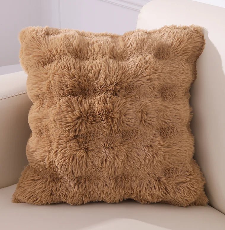 Housses de Coussin en Fourrure