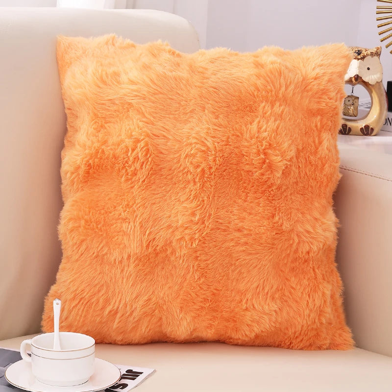 Housses de Coussin en Fourrure