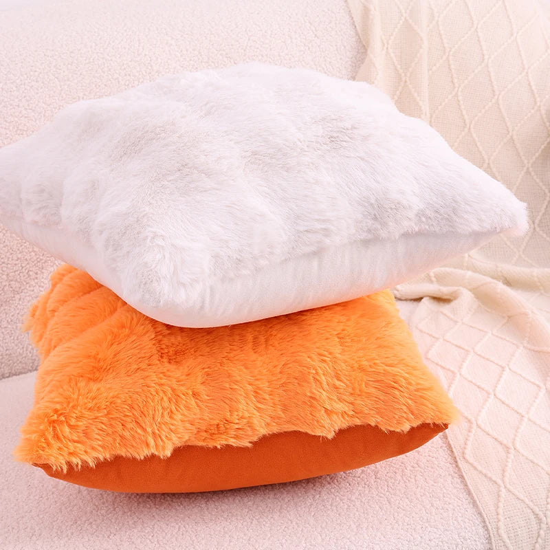 Housses de Coussin en Fourrure