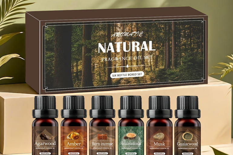 Coffret cadeau 6 huiles essentielles -  Natural