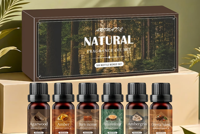 Coffret cadeau 6 huiles essentielles -  Natural