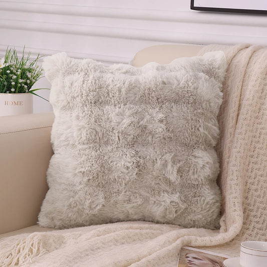 Housses de Coussin en Fourrure
