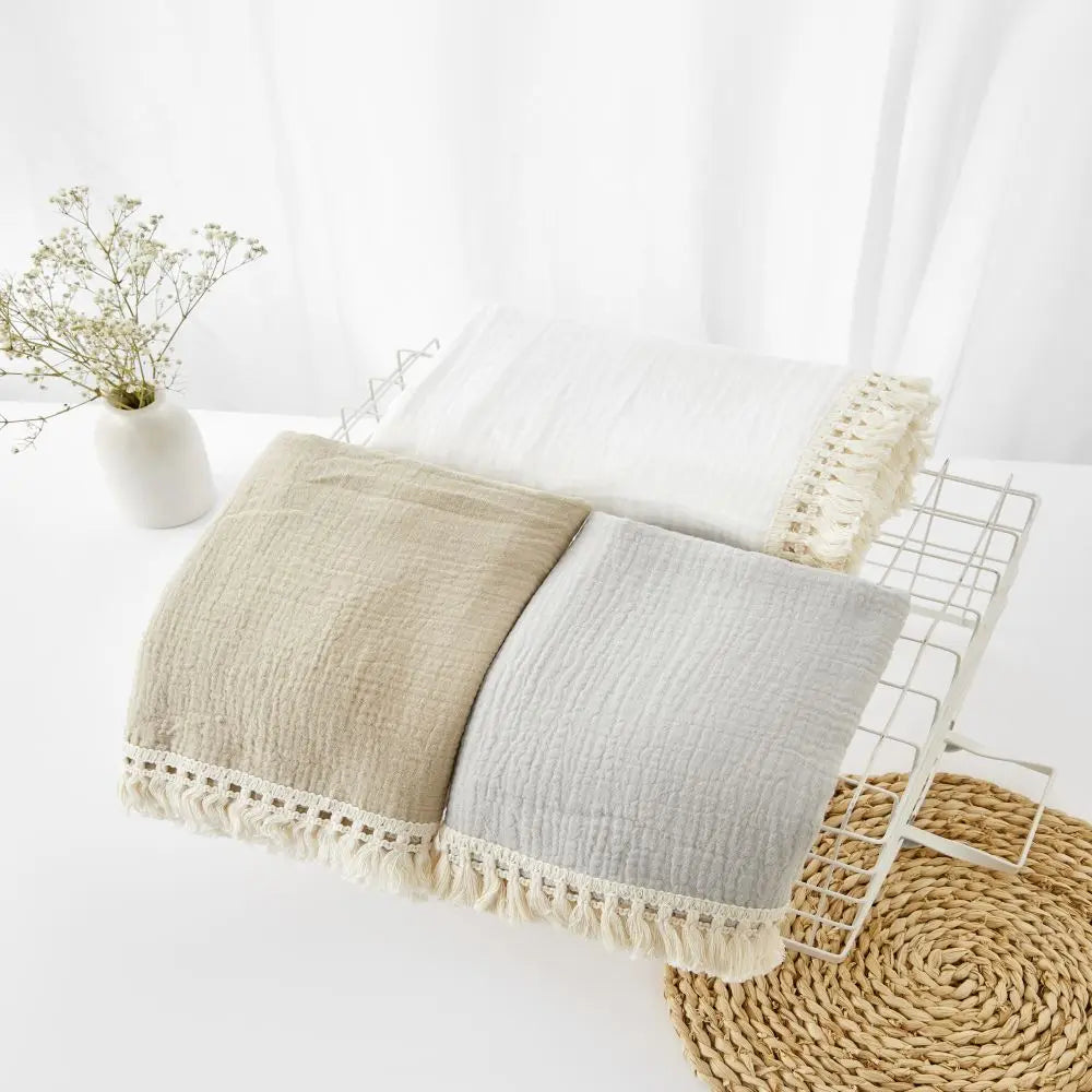 Couverture d'emmaillotage en mousseline de coton