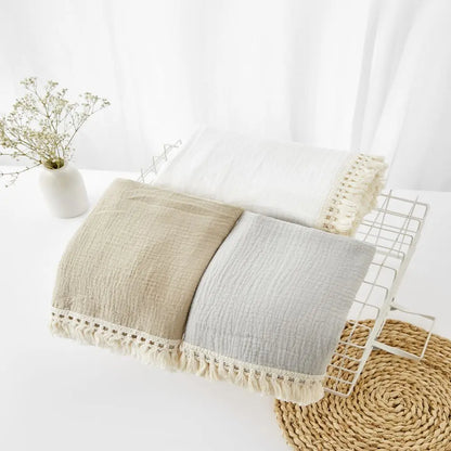 Couverture d'emmaillotage en mousseline de coton